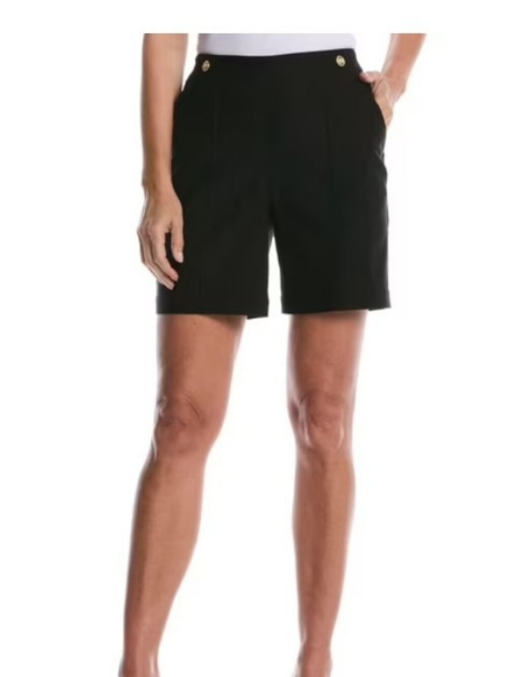 Rafaella Black Tailored Dress Shorts